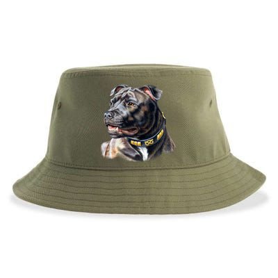 Stafford Bull Terrier Sustainable Bucket Hat