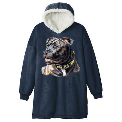 Stafford Bull Terrier Hooded Wearable Blanket