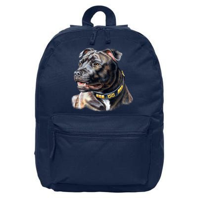 Stafford Bull Terrier 16 in Basic Backpack