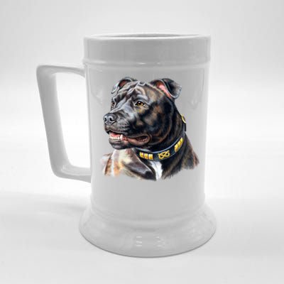 Stafford Bull Terrier Beer Stein