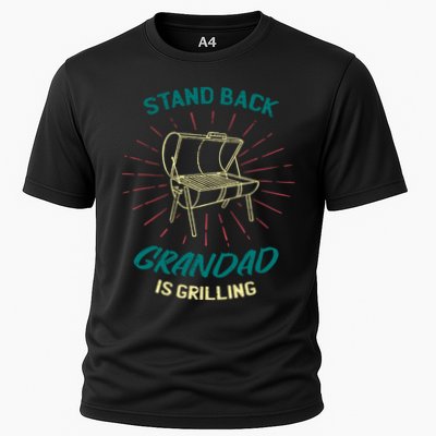 Stand Back Grandad Is Grilling Performance Shirt