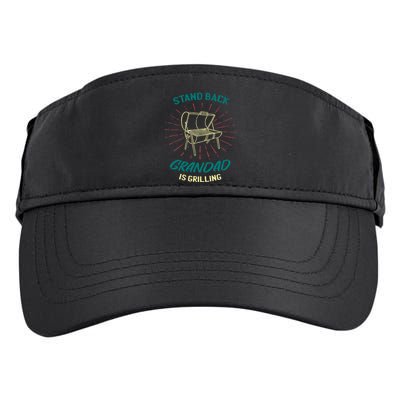 Stand Back Grandad Is Grilling Adult Drive Performance Visor