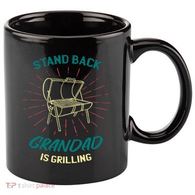 Stand Back Grandad Is Grilling 11oz C Handle Ceramic Mug