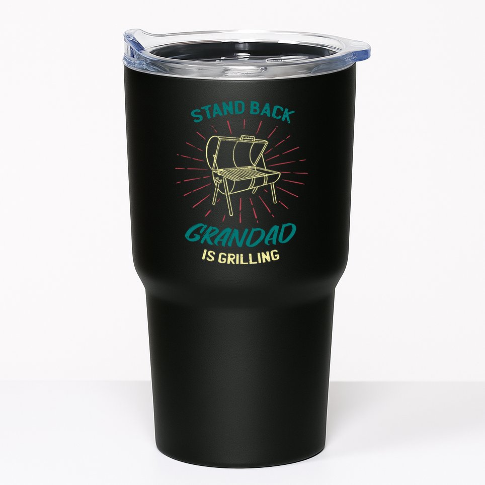 Stand Back Grandad Is Grilling Tumbler