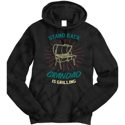 Stand Back Grandad Is Grilling Tie Dye Hoodie
