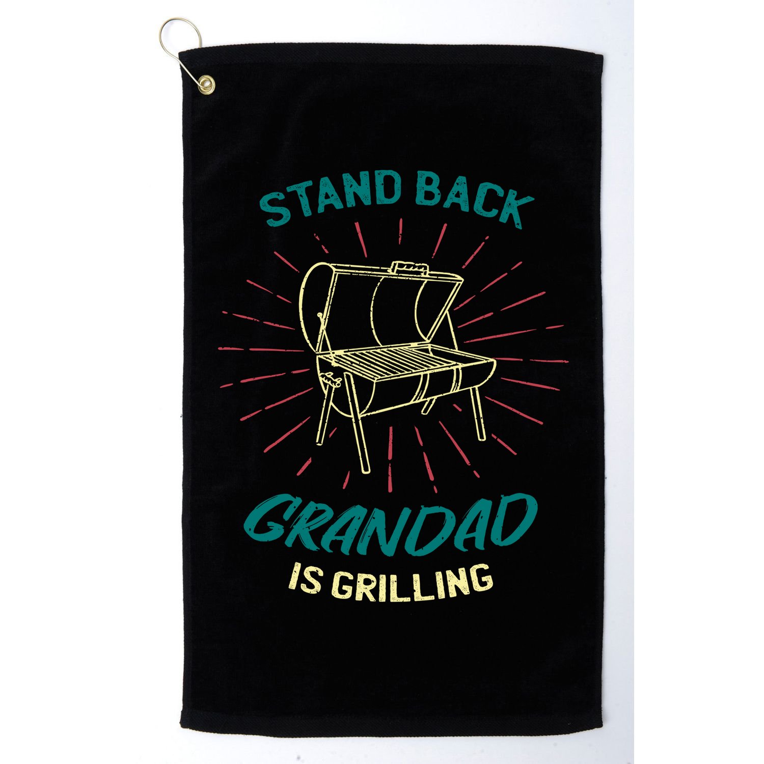 Stand Back Grandad Is Grilling Golf Towel