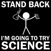 Stand Back I'm Going To Try Science Pom Pom 12in Knit Beanie