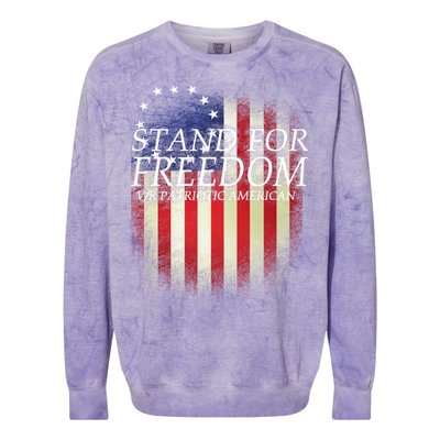 Stand For Freedom Colorblast Crewneck Sweatshirt