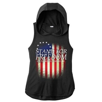 Stand For Freedom Ladies PosiCharge Tri-Blend Wicking Draft Hoodie Tank