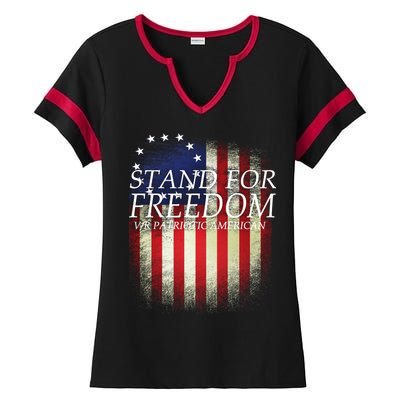 Stand For Freedom Ladies Halftime Notch Neck Tee