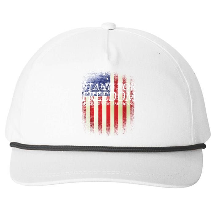 Stand For Freedom Snapback Five-Panel Rope Hat