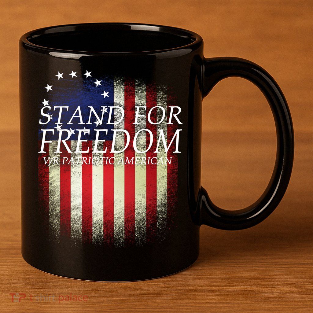 Stand For Freedom 11oz C Handle Ceramic Mug