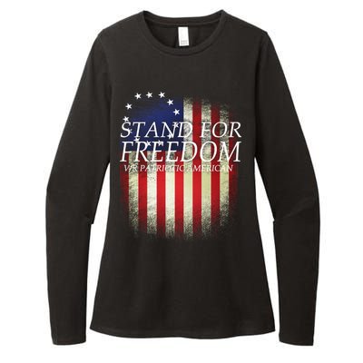 Stand For Freedom Womens CVC Long Sleeve Shirt