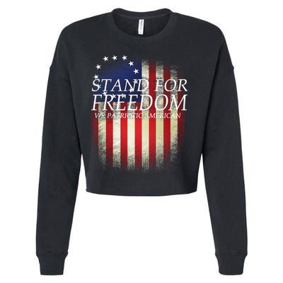 Stand For Freedom Cropped Pullover Crew