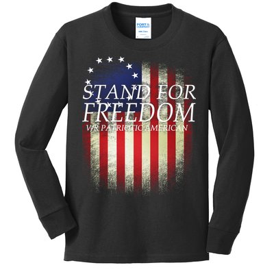 Stand For Freedom Kids Long Sleeve Shirt