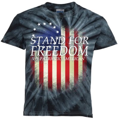 Stand For Freedom Kids Tie-Dye T-Shirt