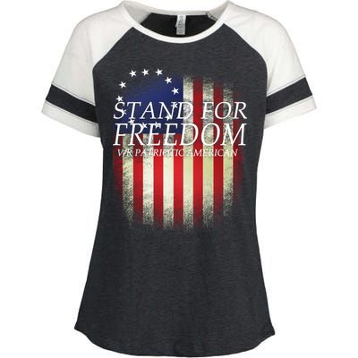 Stand For Freedom Enza Ladies Jersey Colorblock Tee