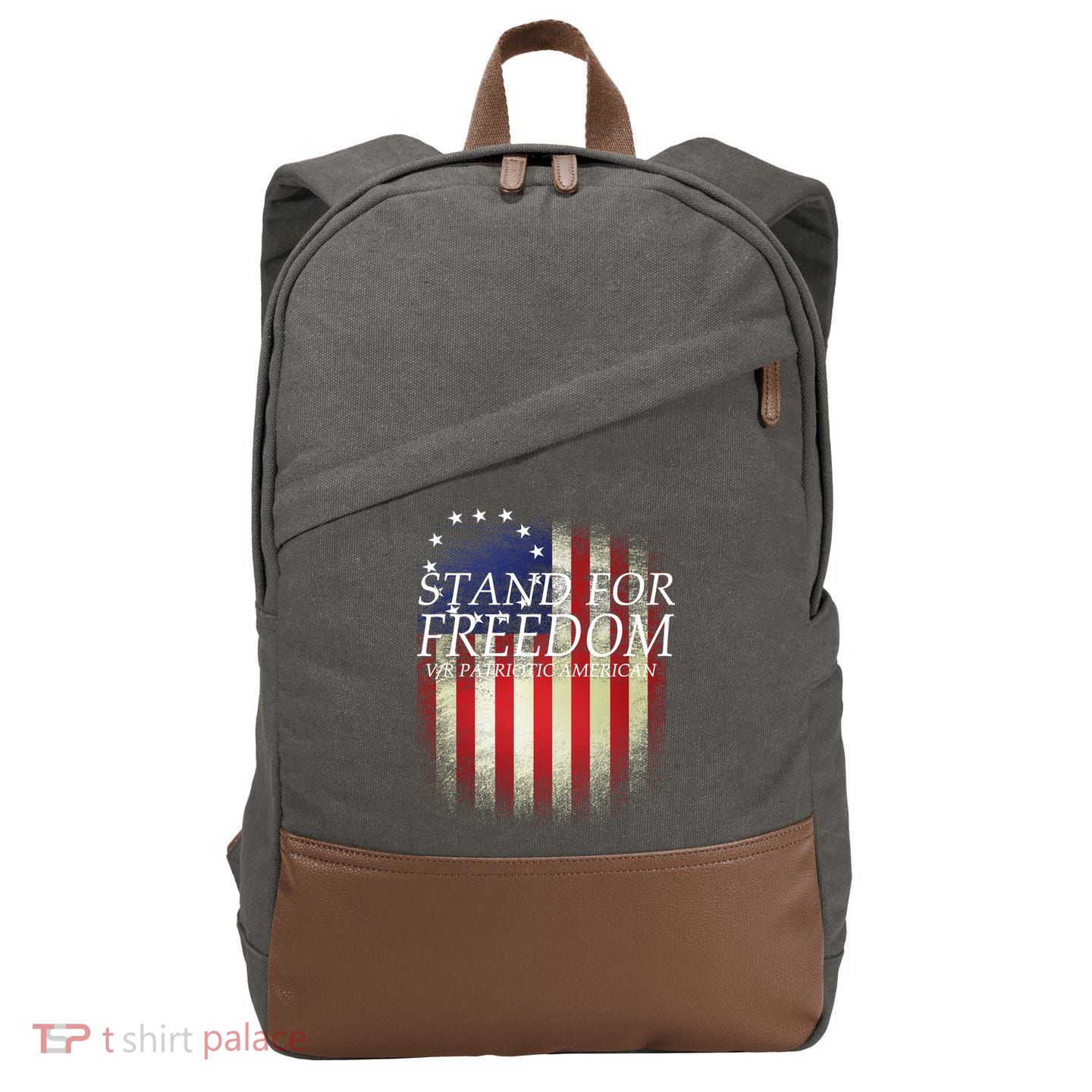 Stand For Freedom Cotton Canvas Backpack