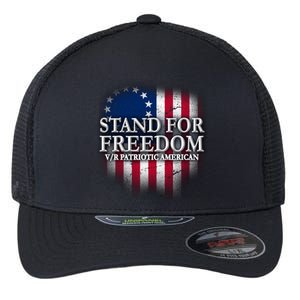 Stand For Freedom V/R Patriotic American Flexfit Unipanel Trucker Cap