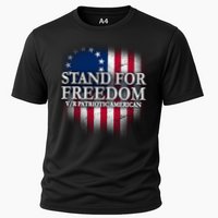 Stand For Freedom V/R Patriotic American Cooling Performance Crew T-Shirt