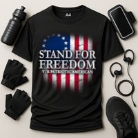 Stand For Freedom V/R Patriotic American Cooling Performance Crew T-Shirt