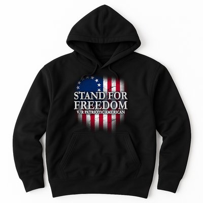 Stand For Freedom V/R Patriotic American Hoodie