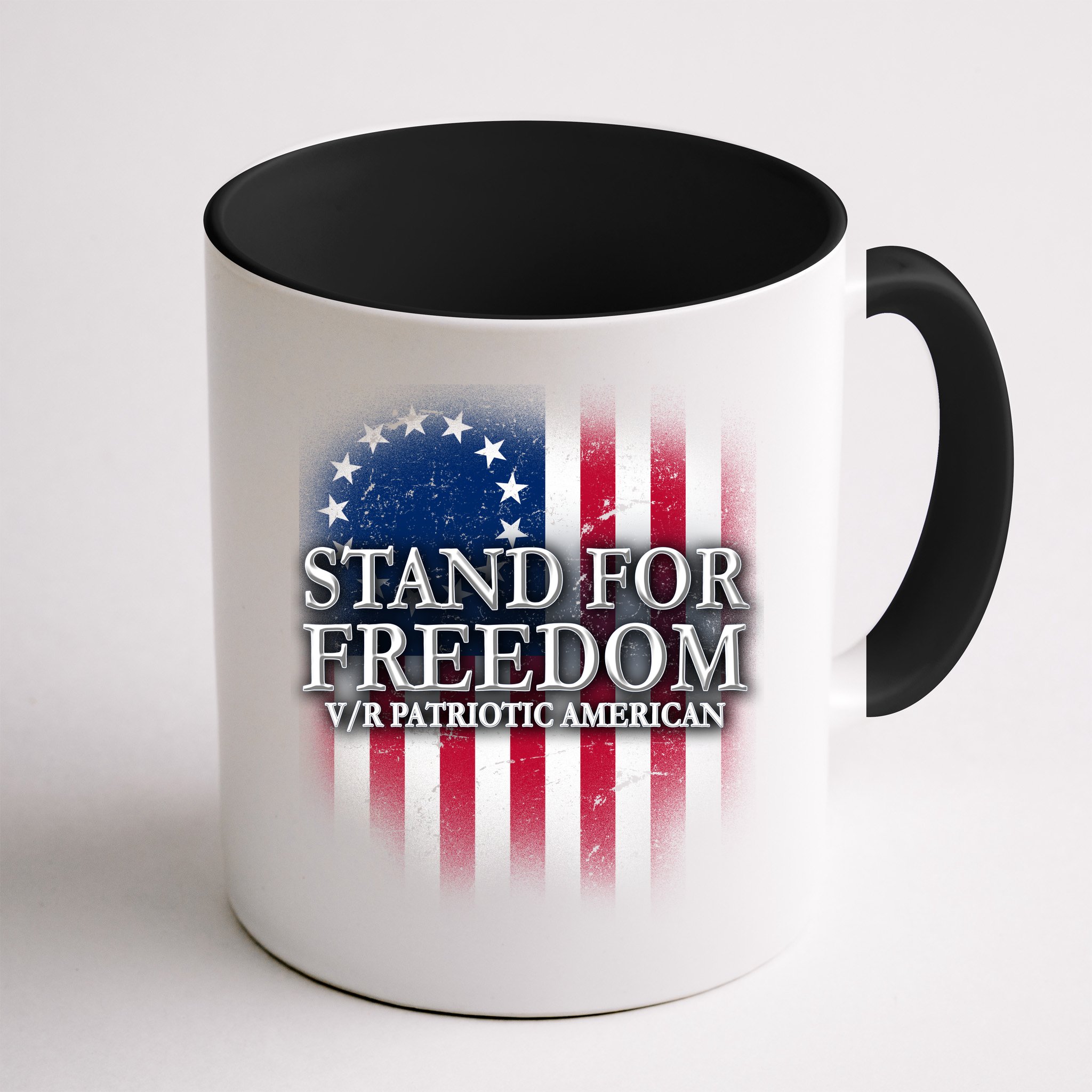 Stand For Freedom V/R Patriotic American Mug