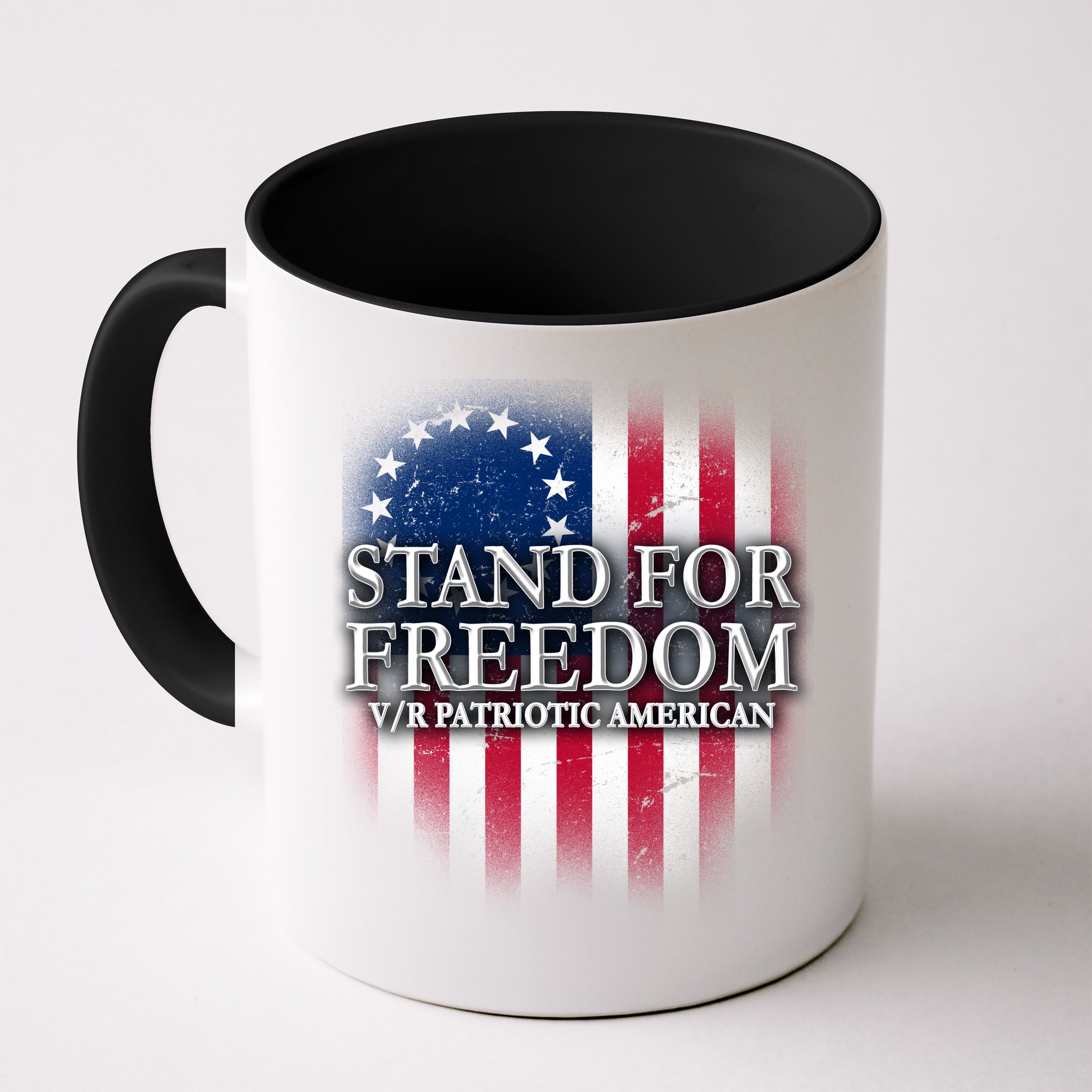 Stand For Freedom V/R Patriotic American Mug