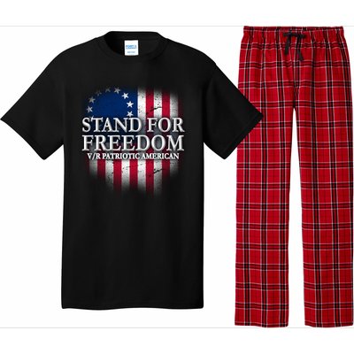 Stand For Freedom V/R Patriotic American Pajama Set