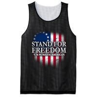 Stand For Freedom V/R Patriotic American Mesh Reversible Basketball Jersey Tank