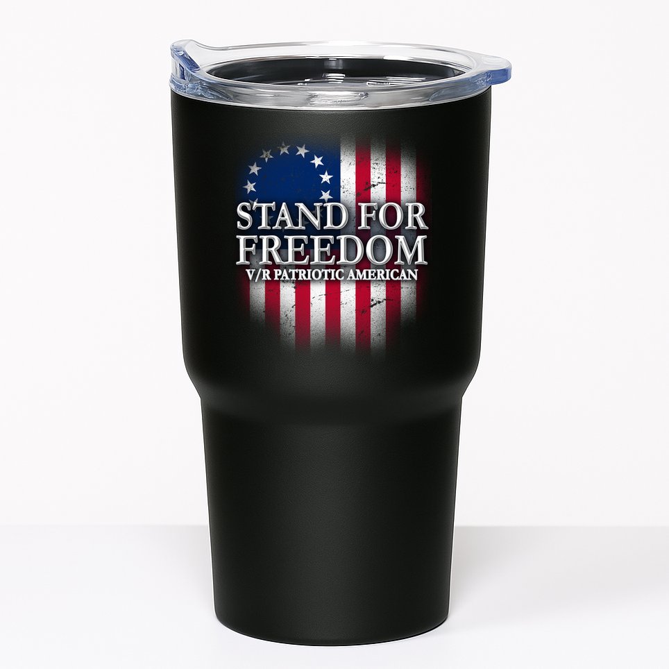 Stand For Freedom V/R Patriotic American Tumbler