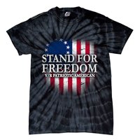 Stand For Freedom V/R Patriotic American Tie-Dye T-Shirt