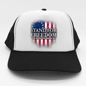 Stand For Freedom V/R Patriotic American Trucker Hat