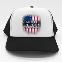 Stand For Freedom V/R Patriotic American Trucker Hat