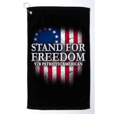 Stand For Freedom V/R Patriotic American Golf Towel