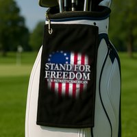 Stand For Freedom V/R Patriotic American Golf Towel