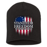Stand For Freedom V/R Patriotic American Short Acrylic Beanie