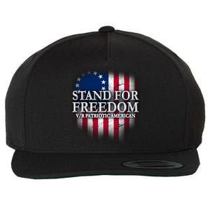 Stand For Freedom V/R Patriotic American Wool Snapback Cap