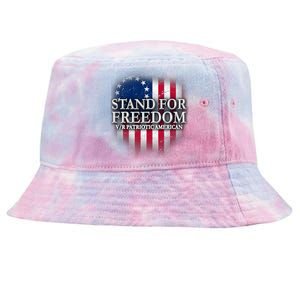 Stand For Freedom V/R Patriotic American Tie-Dyed Bucket Hat