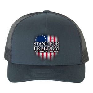 Stand For Freedom V/R Patriotic American Yupoong Adult 5-Panel Trucker Hat