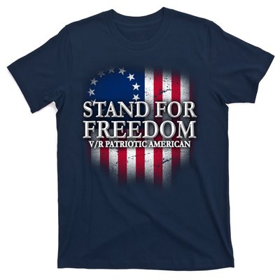 Stand For Freedom V/R Patriotic American T-Shirt