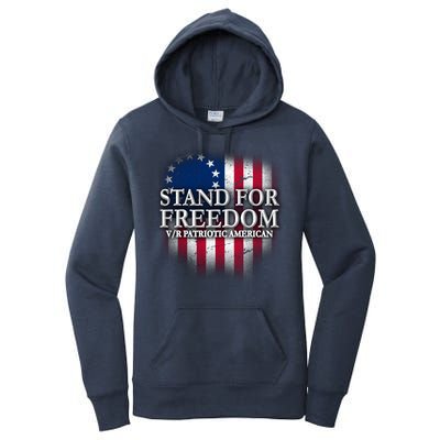 Stand For Freedom V/R Patriotic American Women's Pullover Hoodie