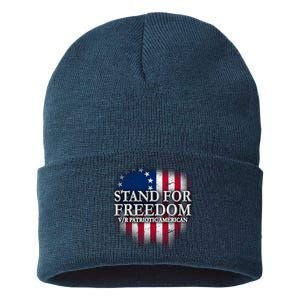 Stand For Freedom V/R Patriotic American Sustainable Knit Beanie