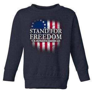 Stand For Freedom V/R Patriotic American Toddler Sweatshirt