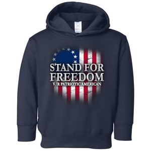 Stand For Freedom V/R Patriotic American Toddler Hoodie