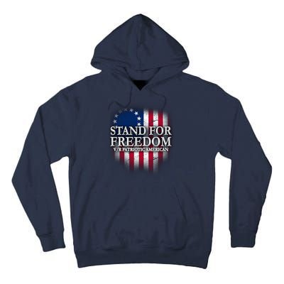 Stand For Freedom V/R Patriotic American Tall Hoodie