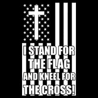 Stand For the Flag and Kneel for the Cross USA Flag Backpack