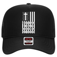 Stand For the Flag and Kneel for the Cross USA Flag Hat