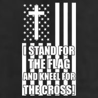 Stand For the Flag and Kneel for the Cross USA Flag Hat