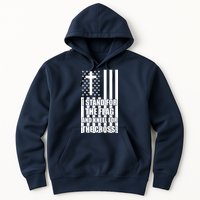 Stand For the Flag and Kneel for the Cross USA Flag Hoodie